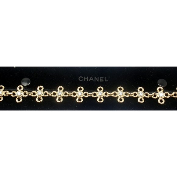 Rare! Authentic Chanel 18k Yellow Gold Diamond Bracelet Papers - Picture 8 of 11